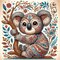 Diamond Painting Kits for Adults Koala, 5D Special Shape Diamond Art Kits for Beginners, Crystal Rhinestones Diamond Painting for Home Wall Decoration Gift 12×12inch, Animal